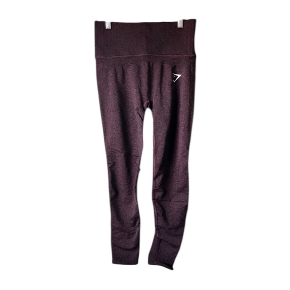 Gymshark Womens Cherry Brown Marl Vital Rise Seamless Leggings Small‎ NWT